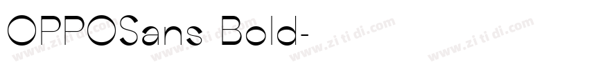 OPPOSans Bold字体转换
